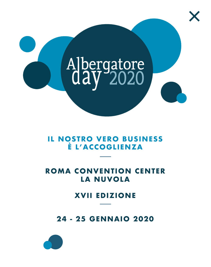 EdiliziAcrobatica partecipa all’Albergatore Day 2020! Venite a trovarci al Roma Convention Center La Nuvola! Piano Forum, Fila A