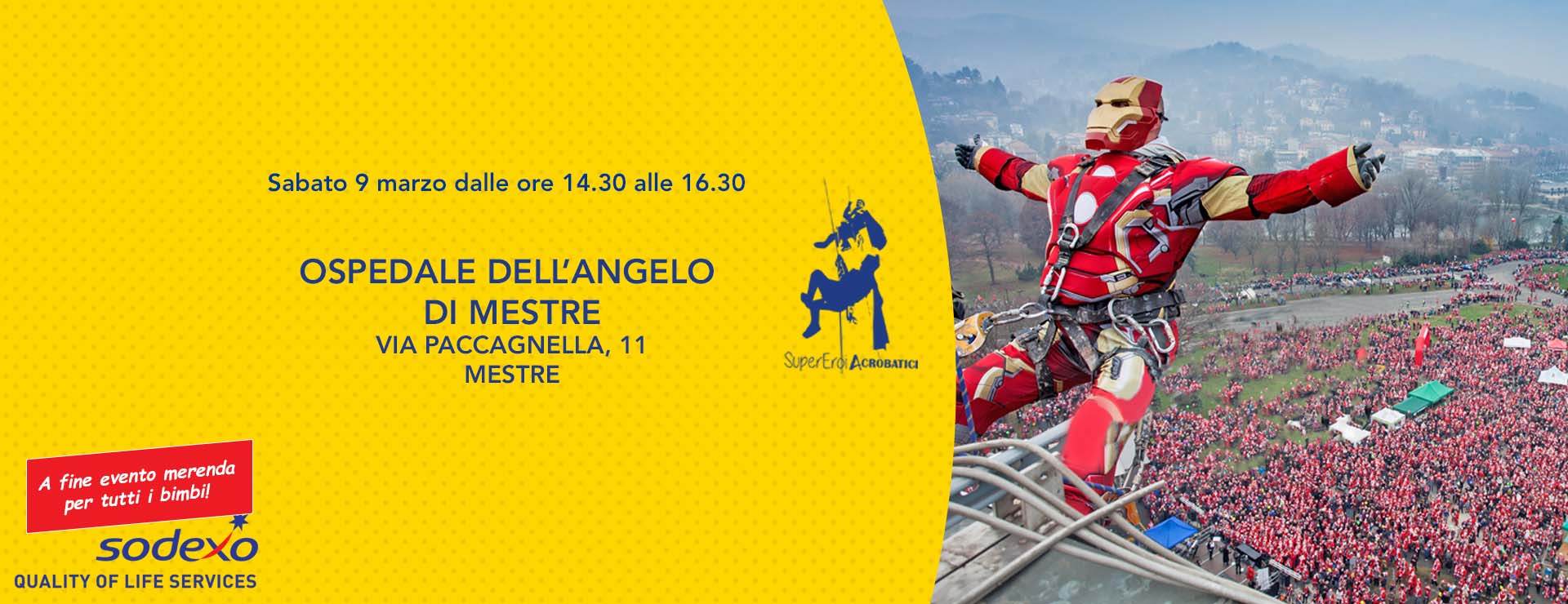 I Supereroi Acrobatici a Mestre, Ospedale dell&#8217;Angelo