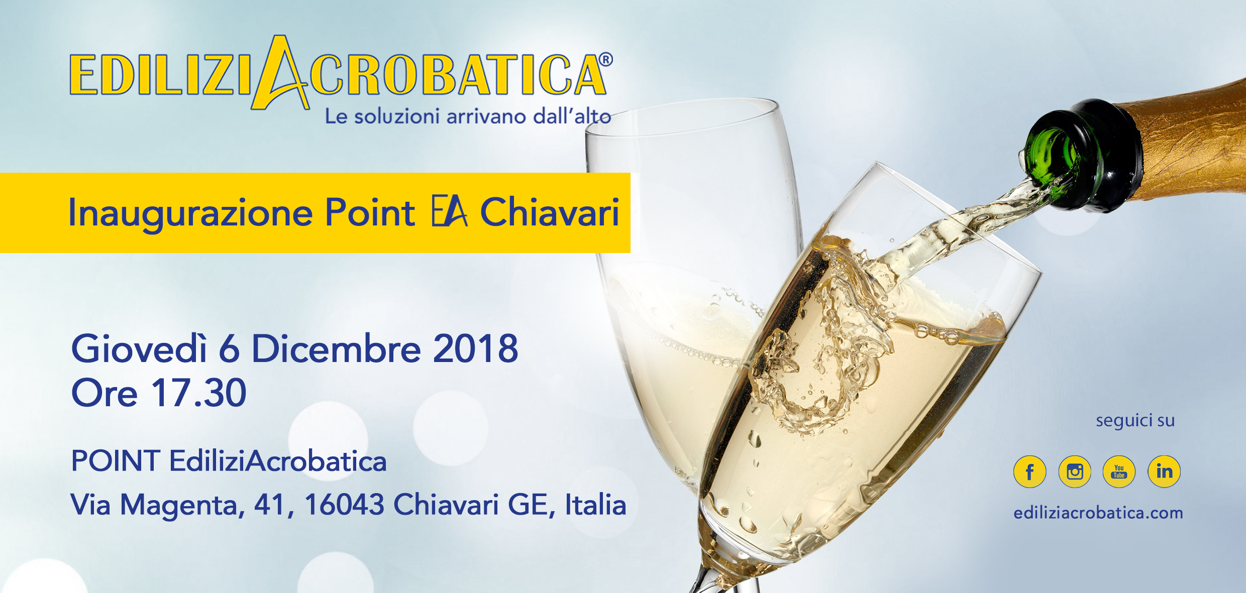 INAUGURAZIONE POINT CHIAVARI: 6 DICEMBRE