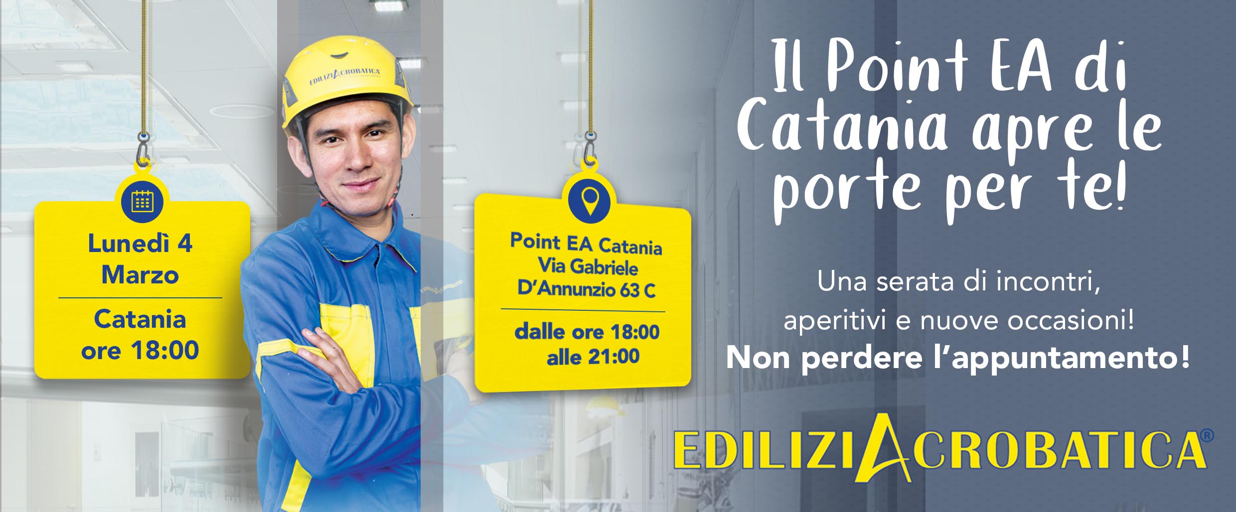 INAUGURAZIONE POINT CATANIA &#8211; ATTENZIONE CAMBIO DATA: Lunedì 4 Marzo