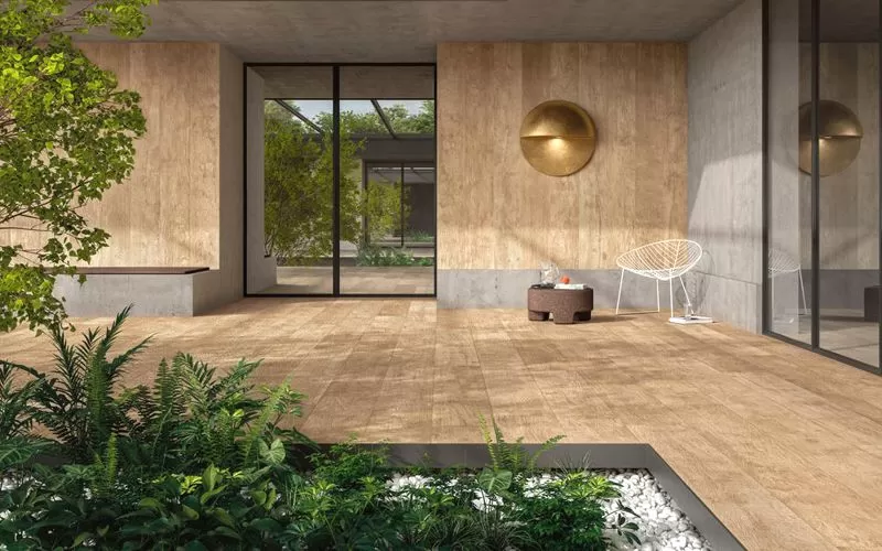 Esempio di Finiture ed effetti disponibili di facciata ventilata in greis porcellanato