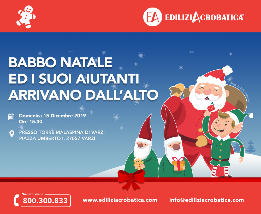 Babbo Natale arriva a Varzi il 15 dicembre alle 15.30!